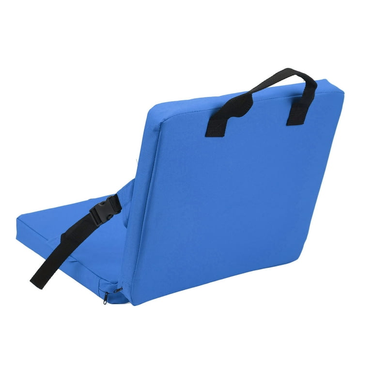 Stadium Seat Cushion, Portable High Back Soft Patio Cushion Foldable Chair  Cushion with Storage Pocket, 600D Durable Kayak Seat Travel Seat Cushion