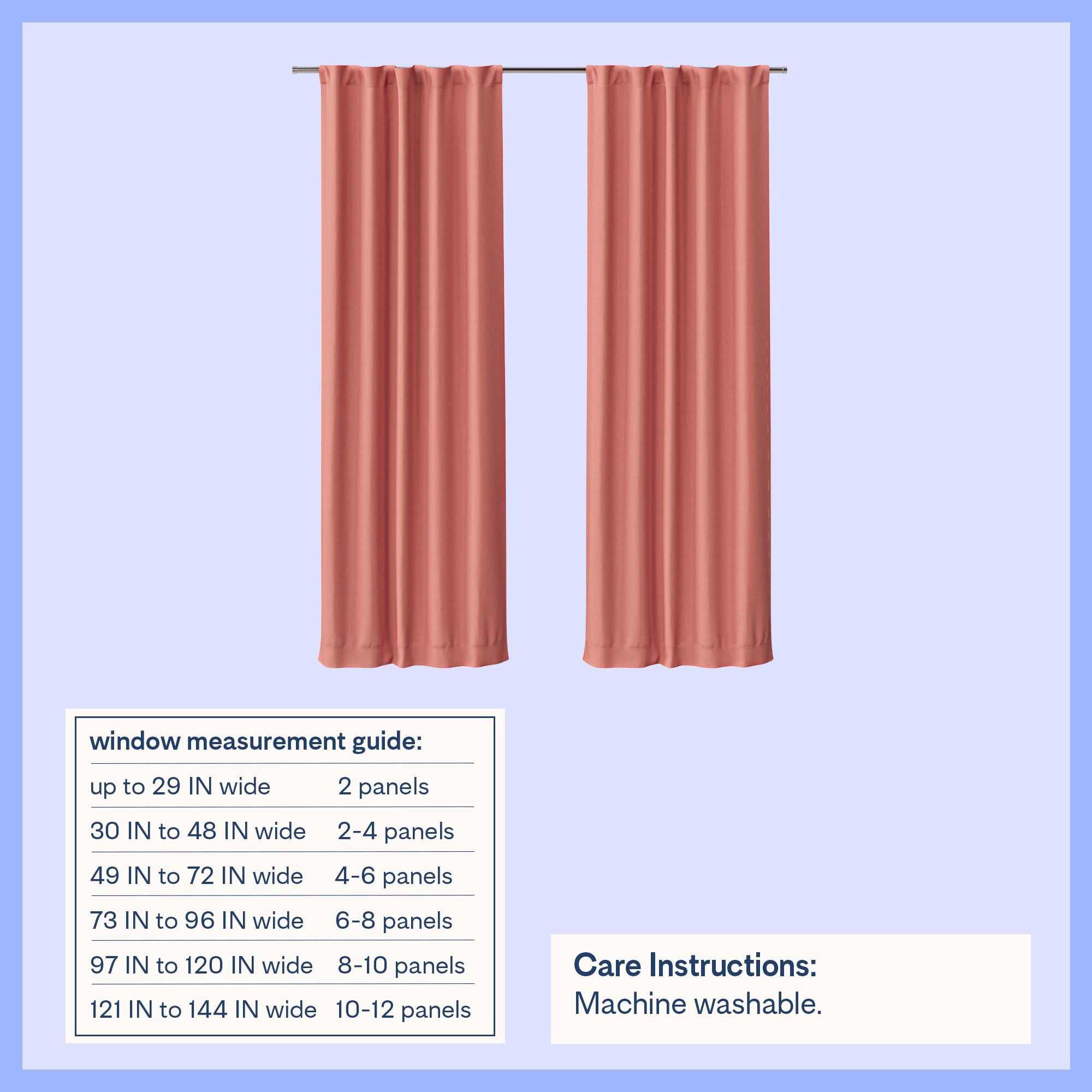 Mainstays Kids Pink Solid Blackout Rod Pocket with Back Tabs Curtain Panel Pair, Set of 2, 30" W x 95" L