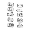 thumbnail image 3 of Number Shoe Decorations, Enrich Appearance Number Shoe Accessories Stylish Free Collocation Trendy  For Women For Traveling, 3 of 8