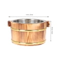 thumbnail image 2 of SHINYPASING 1Pcs Conteneur de Riz Cuit Brun Clair Grande Ouverture pour Restauration, 2 of 5