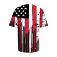 thumbnail image 5 of Fartey Women's American Flag Shirts 4th of July Short Sleeve Tops Independence Day Crew Neck T Shirts Funny Graphic Tees Patriotic Tshirts Red XXL, 5 of 6