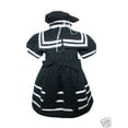 thumbnail image 3 of New Baby Girl Toddler Formal Sailor Party Dress Outfits S,M,L,XL,2T,3T, Navy, 3 of 5