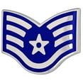 thumbnail image 2 of Air Force Chevron Metal Staff Sergeant (SSGT) E5 Pair, 2 of 6