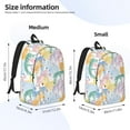thumbnail image 2 of Naloa Zebra Colourful Print Durable Canvas College Rucksack,Laptop Excursion Backpack,Travel Notebook School Backpack,Bookbag For Men Women, 2 of 5
