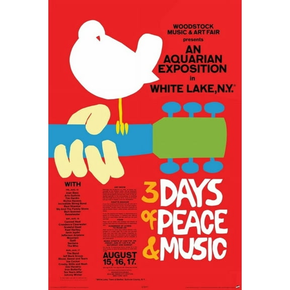Woodstock - Concert Poster Poster (24 x 36)