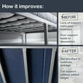 thumbnail image 2 of NobleRealm® Bunkie Board, Low Profile Bed Support, Sleeper Sofa Board, Breathable, Noise Minimizing, Moisture Resistant, 2 of 4