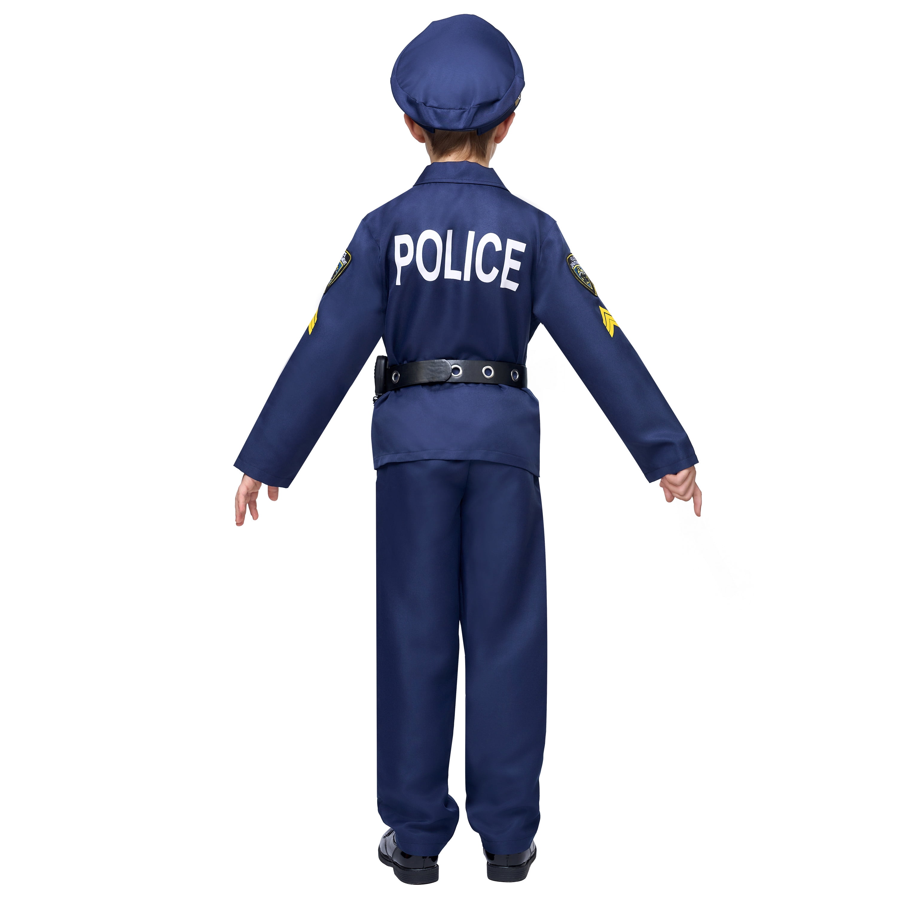 SYNCFUN Police Officer Boys Halloween Costume Set for 8-10 years