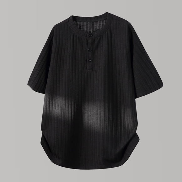 Summer Men's T Shirt with Casual Texture and Breathable Comfort for Everyday Wear in Leisure Style