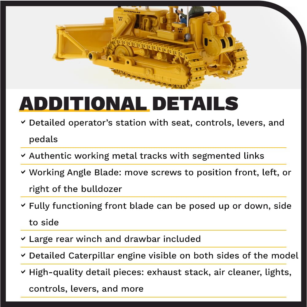 1:50 Caterpillar D7C Track Type Tractor - New Vintage Series