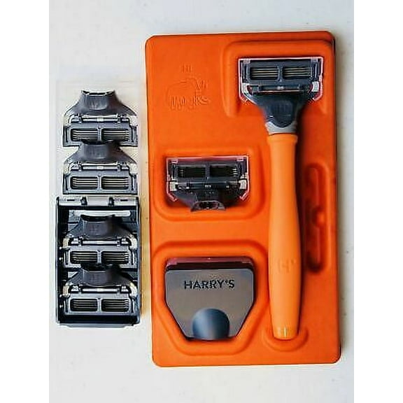 Harry's Men's Razor Set with 6 Razor Blades Bright Orange