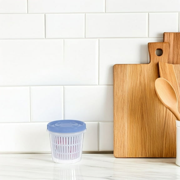 MLINS Pickle Jar With Strainer Insert Food Storage Container Pickle Holder Keeper Lifter Pickle Container With Airtight Lid For Olive Fruit Veggie