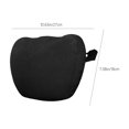 thumbnail image 3 of YUVA Car Headrest Neck Pillow, Velvet, Black/Brown/Gray, Ergonomic, Lumbar Support, Fits Most Vehicles, Office/Home Use Too, 3 of 9