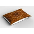 thumbnail image 2 of Tribal Pillow Sham Boho Bamboo Pattern Primitive Eastern Ethnic Spiritual Jagged Wood Style Artistic Print, Decorative Standard Size Printed Pillowcase, 26 X 20 Inches, Ginger, by Ambesonne, 2 of 2