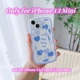 thumbnail image 2 of Compatible with iPhone 13 Mini Case with Heart Design for Women Girls,Aesthetic Cute Wavy Soft Shockproof Cell Phone Cover for iPhone 13mini 5.4 Inch (Light Blue), 2 of 6