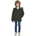 thumbnail image 6 of WenVen Big Boy's Parka Coat Winter Warm Puffer Coat Hooded Windproof Fleece Jacket Green 8, 6 of 11