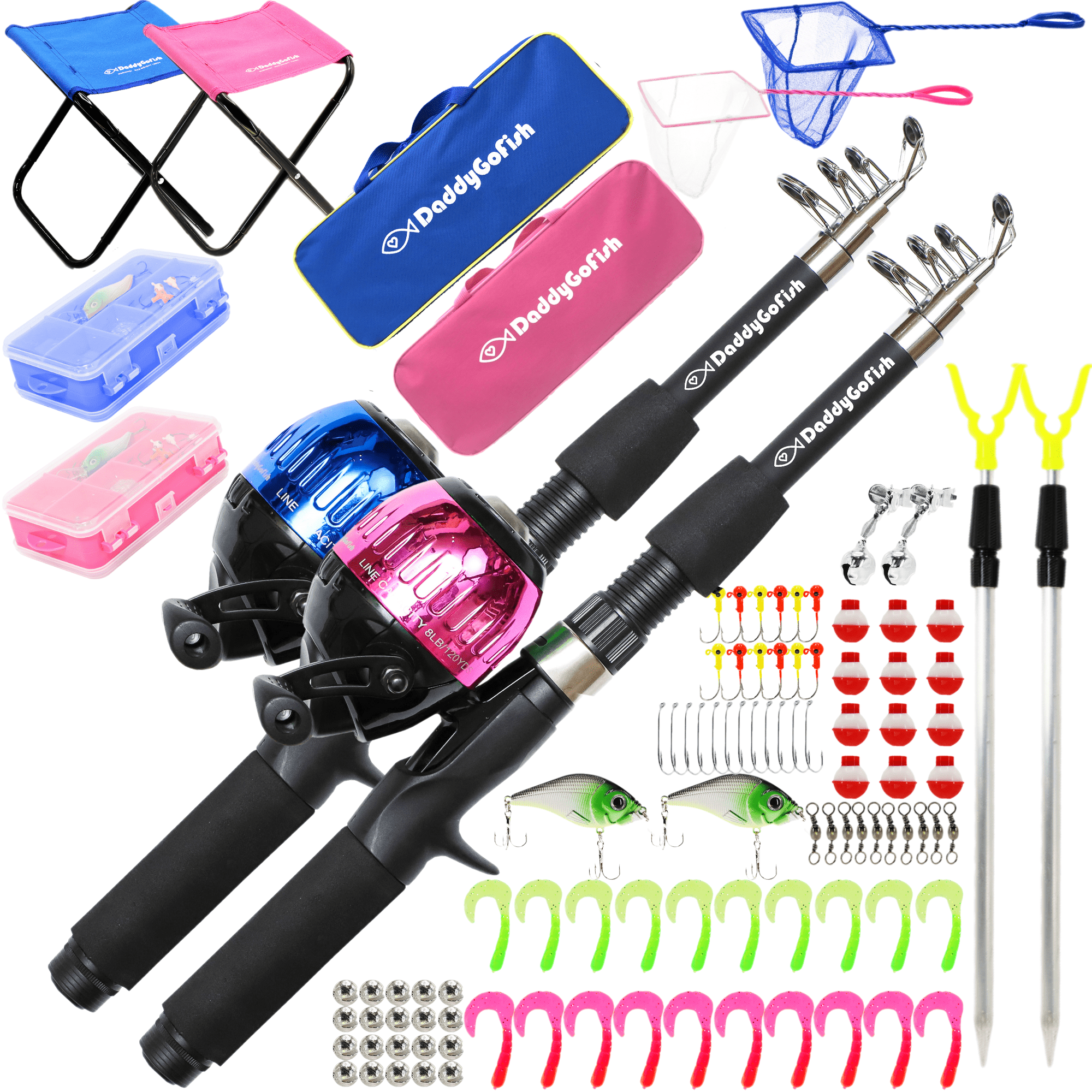 DaddyGoFish Kids Fishing Pole – Telescopic Rod Ghana Ubuy