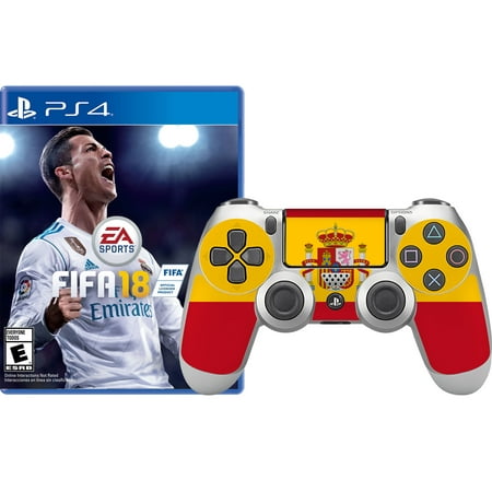 FIFA 18 and Spain Skin Controller, Electronic Arts, PlayStation 4, (Best Fifa Controller Settings)