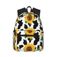 thumbnail image 1 of Fotbe Cute Cow Print Sunflower B Mochila Ligera Casual para Laptop para Hombres y Mujeres, Mochila Impermeable de Uso Diario, Mochila para Universidad, 1 of 6