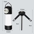 thumbnail image 3 of Mini faro linterna 2000mAh 5 modos LED tienda de campaña luz (negro + blanco), 3 of 3