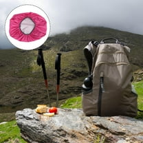 Raindrops Waterproof Backpack Rucksack Rain Cover Bag Rainproof Pack Cover 35L(Rose Red)