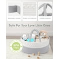 thumbnail image 3 of Maliton Diaper Caddy Organizer for Baby- Cotton Rope for Changing Table, Nursery Storage, Newborn Baby Must Have Items - Grey, 3 of 8