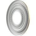 thumbnail image 4 of Ekena Millwork 10"OD x 3 1/2"ID x 3/4"P Cole Thermoformed PVC Ceiling Medallion (Fits Canopies up to 4 1/4"), Bright Coat Gold, 4 of 10