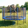 thumbnail image 5 of ORCC 14FT Trampoline for Kids and Adults, 450 LBS Weight Capacity, with Safety Enclosure Net, Ladder, Heavy-Duty Galvanized Steel Frame, Outdoor Backyard Jumping Toy, 5 of 10