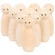 thumbnail image 1 of 10 muñecas de madera sin terminar, muñecas de madera en blanco para pintar, decoración para el hogar, 1 of 7