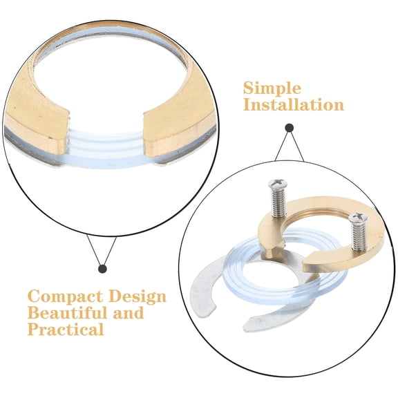 OUNONA Faucet Nut Replacement Kit with Anti-Loosening Cap, Fastening Circlip, Washer for Kitchen Sink Faucet Repair and Installation