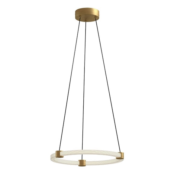 PD24716-BG-Kuzco Lighting-Bruni - 21W LED Pendant-1.38 Inches Tall and 16.5 Inches Wide-Brushed Gold Finish