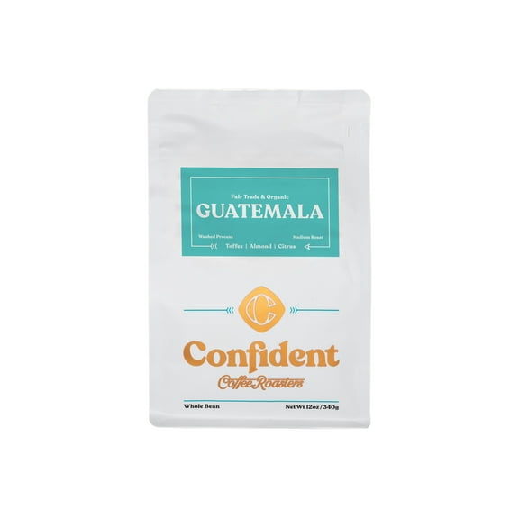 Local Confident Coffee, Guatemala, Whole Bean Coffee, Medium Roast, 12oz