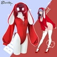 thumbnail image 3 of KORURACLUB Cosplay Sexy Outfit Cosplay Lingerie for Women Animal Costumes Long Sleeve Zipper Hooded Neck Bodysuit, 3 of 5