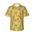 thumbnail image 2 of Xecao Flower print Hawaiian shirt - a stylish short-sleeve button-down for men, perfect for casual beach and tropical outings., 2 of 9