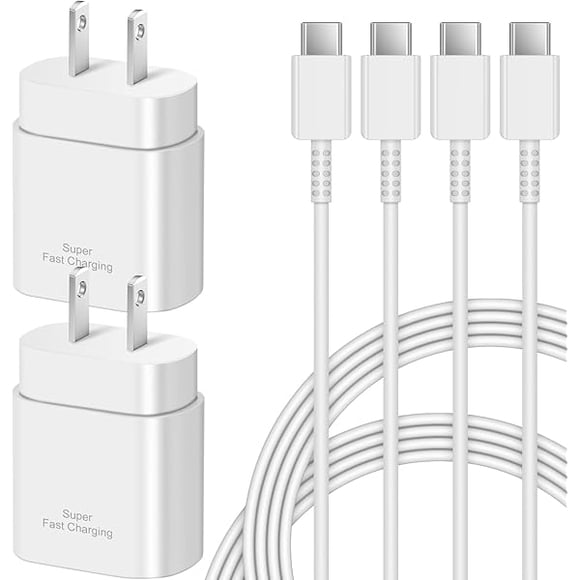 LinQingQ Type C Charger Fast Charging - 25W USB C Charger Block, Android Phone Wall Charging with 6Ft Type C to C Cable for Galaxy S25 Ultra/S25/S25+/S24 Ultra/S24/S24+/S23/S22 S21/S20/Note 20/Note 10