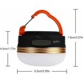 thumbnail image 2 of Linterna LED recargable USB para acampar, lámpara para acampar, luces para tienda de campaña con batería de 1800 mAh, 3 modos de iluminación, base magnética, para acampar, caminar y pescar esquí esquí Gafas de esquí, 2 of 5