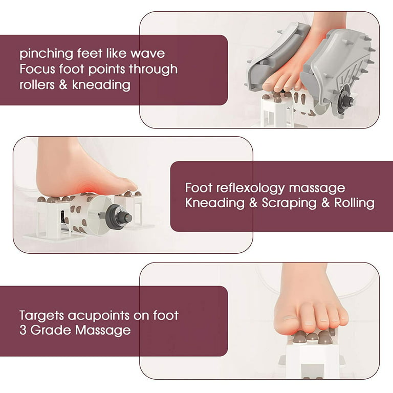 2Z Foot Massager Machine Massage,Feet Massager, Chronic Nerve Pain Therapy  Spa Gift Deep Kneading Rolling Massage for Leg Calf Ankle, Electric Shiatsu