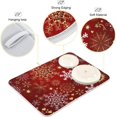 thumbnail image 4 of Christmas Snowflake Dish Drying Mat 16x18 inch Absorbent Reversible Microfiber Mat Dish Dry Pad Protector for Kitchen, 4 of 6