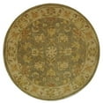 thumbnail image 6 of SAFAVIEH Antiquity Clematis Traditional Floral Wool Area Rug, Green/Gold, 8' x 8' Round, 6 of 10