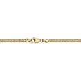 thumbnail image 4 of 14k Yellow Gold 18 Inch 2.8mm Wheat Chain Necklace Pendant Charm Spiga, 4 of 9