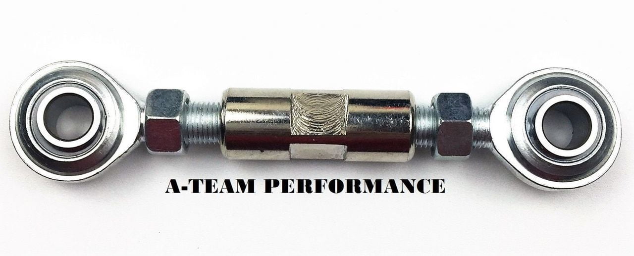 2 1/2" ADJUSTABLE TENSIONING ROD HEIM JOINT ALTERNATOR BRACKET SBC BBC