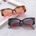 thumbnail image 2 of Oversized Rivet Sunglasses Women Sunshade Mirror Casual Gradient Color Uv400 Protection Eyeglass, 2 of 5