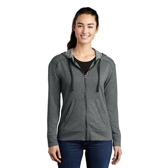 Sport Tek Adult Female Women Electric Heather Jacket Dark Grey Hthr X-Large
