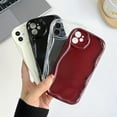 thumbnail image 5 of for iPhone Case,Cute Water Wave Bubble Frame Silicone Camera Lens Protection Soft Shockproof Phone Case (iPhone 15 Pro Max,Red), 5 of 6