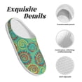 thumbnail image 5 of Lsque Colourful Tie Dye Pattern Womens Comfort Cotton on Scuff With Memory Foam and Anti-skid Sole Slipper-40/41, 5 of 7
