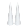 thumbnail image 1 of Conos de espuma para manualidades Crafjie 10.5x35 cm Paquete de 2 blanco poliestireno, 1 of 6
