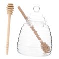 thumbnail image 4 of OULII 1 Set of Honey Pot and Dipper Glass Container for Food Packaging Beekeepers, 4 of 8