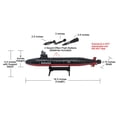 thumbnail image 2 of Toy Submarine Toy Essentials, negro marino, con sonido, 42 cm (paquete de 2), 2 of 9