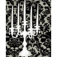 thumbnail image 2 of Harper, Ethan 20x24 Black Ornate Wood Framed with Double Matting Museum Art Print Titled - Patterned Candelabra II, 2 of 4