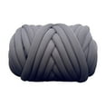 thumbnail image 1 of Cotton Polyester Chunky Yarn Tube Giant Yarn for Rug Making Carpets Handbag Gray, 1 of 8