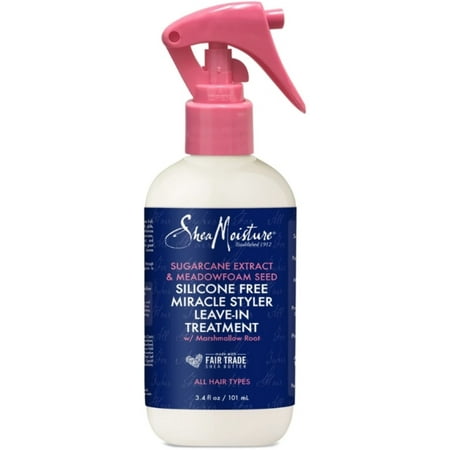3 Pack - Shea Moisture Sugarcane Extract and Meadowfoam Seed Silicone Free Miracle Styler Treatment for Unisex, 3.5 oz